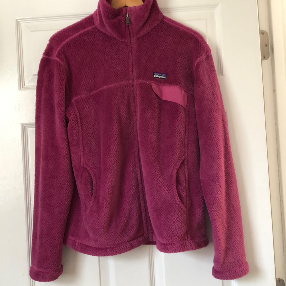 Patagonia Lightweight Pink Zipper Jacker Size Large